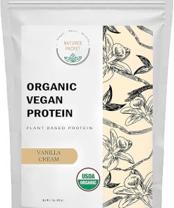 Organic Vegan Protein Powder – Plant Based Protein- Vanilla Flavor – Non Dairy