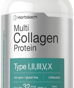 Horbaach Multi Collagen Protein Powder 32 oz | Type I- II