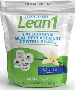 Lean1 Vanilla 5 Pound (44 servings)- Fat Burning Meal Replacement