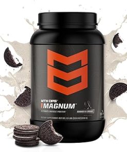 MTN OPS Magnum Cookies & Cream Protein Powder | 23g of Whey Isolate Protein & Milk Protein with BCAAs | Zero Sugar & Gluten Free | Cookies & Cream- 30 Servings