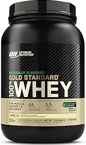Optimum Nutrition Gold Standard 100% Whey Naturally Flavored Protein Powder- Vanilla
