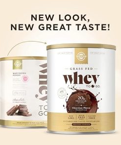 SOLGAR Grass Fed Whey to Go- Chocolate – 2.3 lb – Grass-Fed Whey Protein Powder – rBGH Free 2
