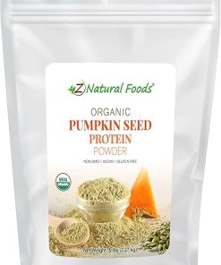 Z Natural Foods Organic Pumpkin Seed Protein Powder- Nutrient-Rich Fiber Supplement