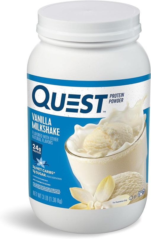 Quest Vanilla Milkshake Protein Powder- 24g Protein - Image 2