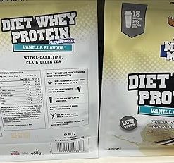 Diet Whey Protein Powder Vanilla Flavour 450g 2