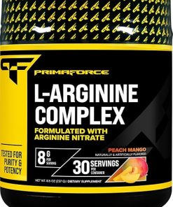 Primaforce L-Arginine Complex Powder (30 Servings Per Bottle | Peach Mango) Powerful Protein Building Supplement for Maximum Gains