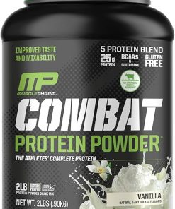 Muscle Pharm Combat Protein 2lb Vanilla and Combat Chocolate Chip Cookie Dough Sport Bars 2