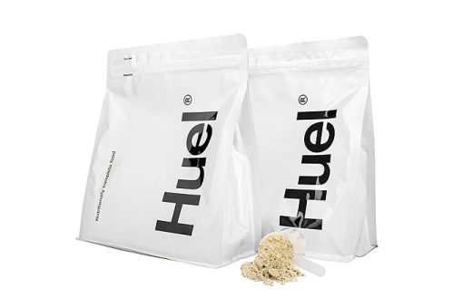 Huel Unflavored Unsweetened Nutritionally Complete Food Powder - 100% Vegan Powdered Meal (2 Pouches