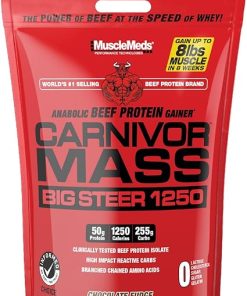 MuscleMeds Carnivor Mass Chocolate Big Steer 1250- 15 Lb (Packaging May Vary)