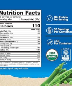 Nutricost Organic Pea Protein Powder (3 LBS) Unflavored – Certified USDA Organic- Protein from Plants 2