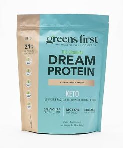 Greens First Dream Protein Powder Keto – 21g Protein Per Serving – Low Carb – with MCT Oil & Collagen – Non-GMO- Gluten-Free 2