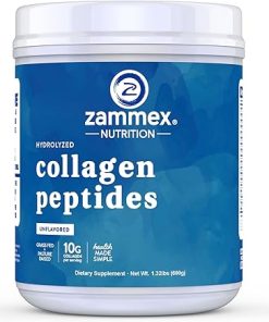 Zammex Premium Collagen Peptides Powder Unflavored-Hydrolyzed Proteins Types I & III