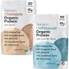 Complement Organic Vegan Protein Powder Bundle – Unflavored & Chocolate (30 Servings Each) | Low Carb- Low Calorie