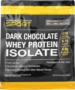 California Gold Nutrition Sport- Dark Chocolate Whey Protein Isolate
