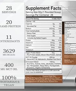 Stellar Labs Vegan Protein Powder with BCAA’s & Antioxidants | Certified Low FODMAP- Non GMO 2