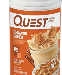Quest Cinnamon Crunch 20g & Chocolate Milkshake 22g Protein Powders- 2g Net Carbs 2