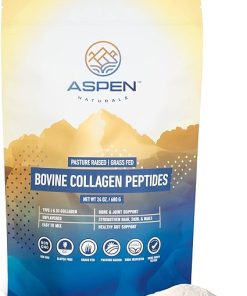 Aspen Naturals Bovine Collagen Peptides Powder 24 Oz – Type I & III | Grass Fed- Pasture Raised | Healthy Hair