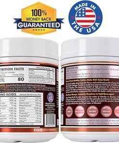 Solo Bone Broth Protein Collagen Powder Low Sodium- 16g Hydrolyzed Collagen Type I & III 2