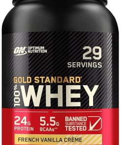 Optimum Nutrition Gold Standard 100% Whey Protein Powder- French Vanilla Creme