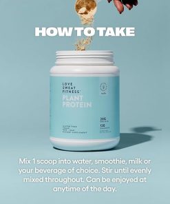 Love Sweat Fitness Organic Vegan Protein Powder | Vanilla | 28 Servings- 20g Protein 2