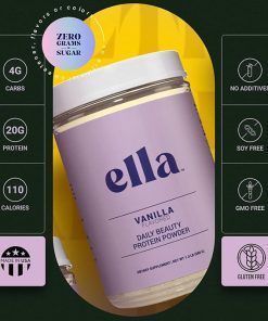 Naked Nutrition Ella Vanilla Collagen Protein Powder for Women – Daily Beauty Protein Powder with Grass-Fed Collagen Peptides – Non-GMO- Gluten-Free 2