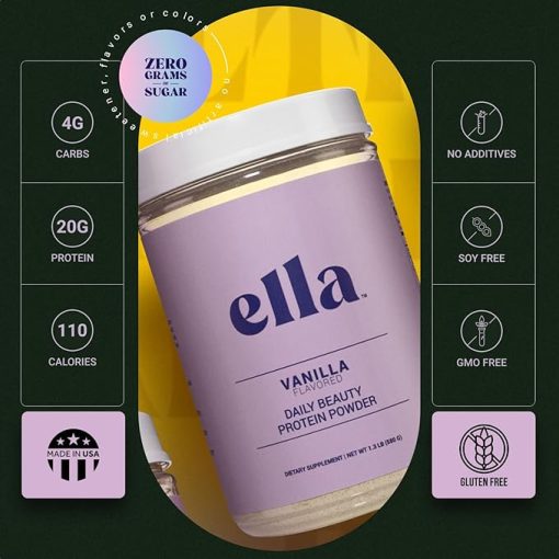 Naked Nutrition Ella Vanilla Collagen Protein Powder for Women - Daily Beauty Protein Powder with Grass-Fed Collagen Peptides - Non-GMO- Gluten-Free - Image 2