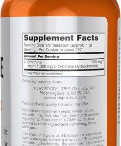 NOW Foods Sports Nutrition- L- Ornithine Powder 2