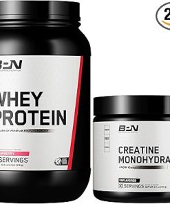 BARE PERFORMANCE NUTRITION BPN Whey Strawberry Protein & Creatine 30 Servings Bundle