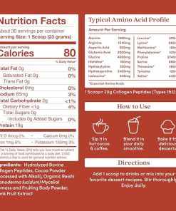 Further Food Chocolate Collagen Peptides Powder- Grass-Fed Pasture-Raised Hydrolyzed Type 1 & 3 Protein 2