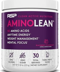 RSP NUTRITION AminoLean Pre Workout Energy (BlackBerry Pomegranate 30 Servings) with TrueFit Protein Powder (Vanilla 2 LB) 2