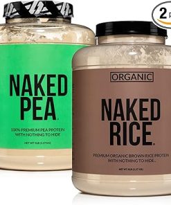 Naked Vegan Protein Bundle: 5LB Unflavored Naked Pea and 5LB Organic Naked Rice