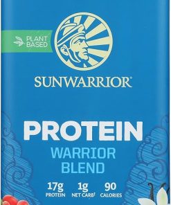 Sunwarrior Warrior Blend – Organic Vegan Plant Protein Powder with BCAAs and Pea Protein – Dairy free- Gluten Free