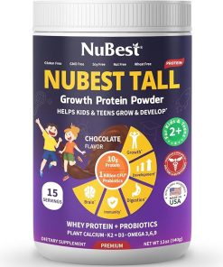 NuBest Bundle Tall Growth Protein with Chocolate Flavor + Doctor Taller 60 Vegan Capsules – Support Height Growth- Bone Strength 2
