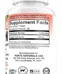 Collagen Peptide Pills 100 Tablets Protein Supplements NO More Mixing Powder Shakes Easy to Swallow Collagen Peptides Powder Pills Protein Capsules Keto 2