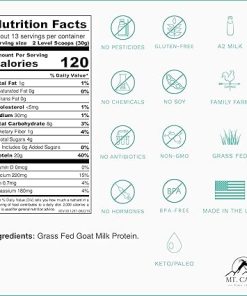 Mt. Capra Clean Whole Protein | Grass-Fed Goat Protein with Whey and Casein Protein | No Bloat- Build and Maintain Muscle 2