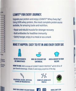 LeanFit WHEY Protein Cookies & Cream – 100% Whey Protein Powder- 25g Protein Per Serving – Grass-Fed 2
