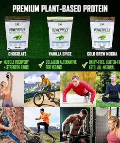 PhysiVantage POWERPLEX Vegan Protein Powder- Collagen Alternative – Organic Plant-Based Pea & Rice Protein 2