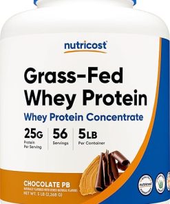 Nutricost Grass-Fed Whey Protein Concentrate (Chocolate Peanut Butter) 5LBS