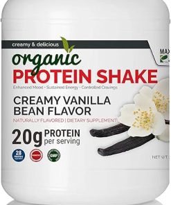 Maximum Slim Organic Protein Shake – Creamy Vanilla Bean Flavor