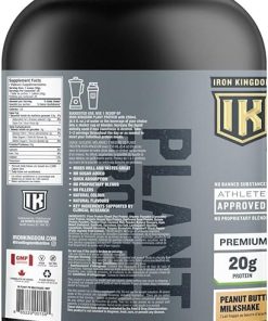 Iron Kingdom Plant Protein: Peanut Butter Milkshake- 20g (28 Servings!) 5 Source Blend 2