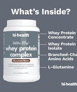 Udder Bliss Whey Protein Complex Powder- Blend of Bioavailable Whey Protein Concentrate and Isolate with Added Glutamine 2