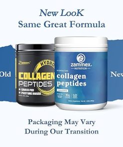 Zammex Premium Collagen Peptides Powder Unflavored-Hydrolyzed Proteins Types I & III 2