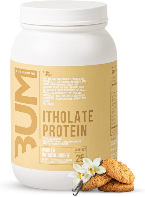 RAW Whey Isolate Protein Powder- Vanilla Oatmeal Cookie (CBUM Itholate Protein) - 100% Grass-Fed Sports Nutrition for Muscle Growth & Recovery - Low-Fat