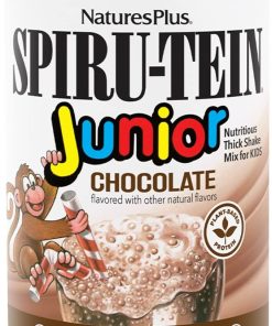 Natures Plus SPIRU-TEIN Junior- Chocolate – 1 lb – Plant-Based Protein Powder Shake for Kids – Gluten Free & Vegetarian – 15 Servings