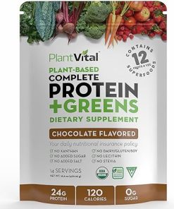 PlantVital Vegan Protein Powder Plant Based- Organic Protein Powder Chocolate