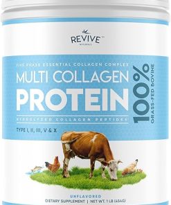 Revive Naturals Multi Collagen Hydrolyzed Protein Powder (16oz) – Types I- II