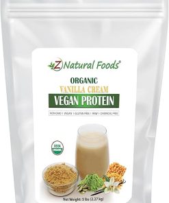 Z Natural Foods Organic Vanilla Cream Vegan Protein Powder 5 lbs