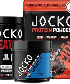 Jocko Fuel 3 Pack Bundle – Creatine- Chocolate Peanut Butter MOLK Protein