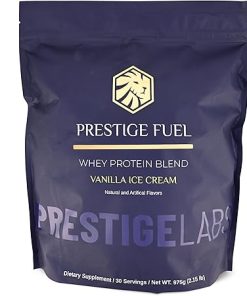 Prestige Fuel Natural Protein Whey and Isolate Blend Vanilla Ice Cream Flavor (30 Servings)