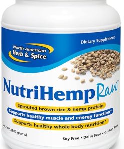 North American Herb & Spice NutriHemp Raw – 28.2 oz – Sprouted Brown Rice & Hemp Protein – Supports Healthy Muscle- Whole Body Nutrition & Energy Function – Vegan
